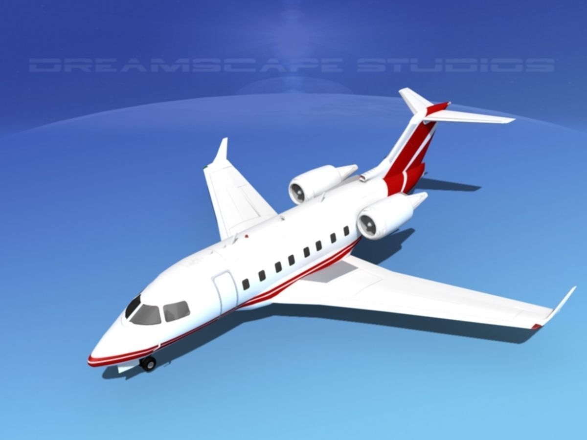 Bombardier Challenger CL-605 V01 3D model_10