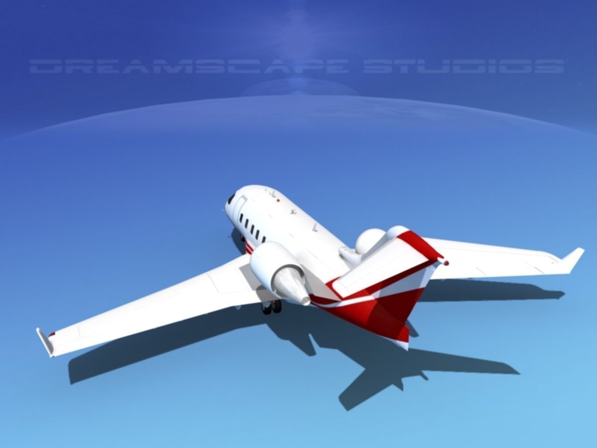 Bombardier Challenger CL-605 V01 3D model_7