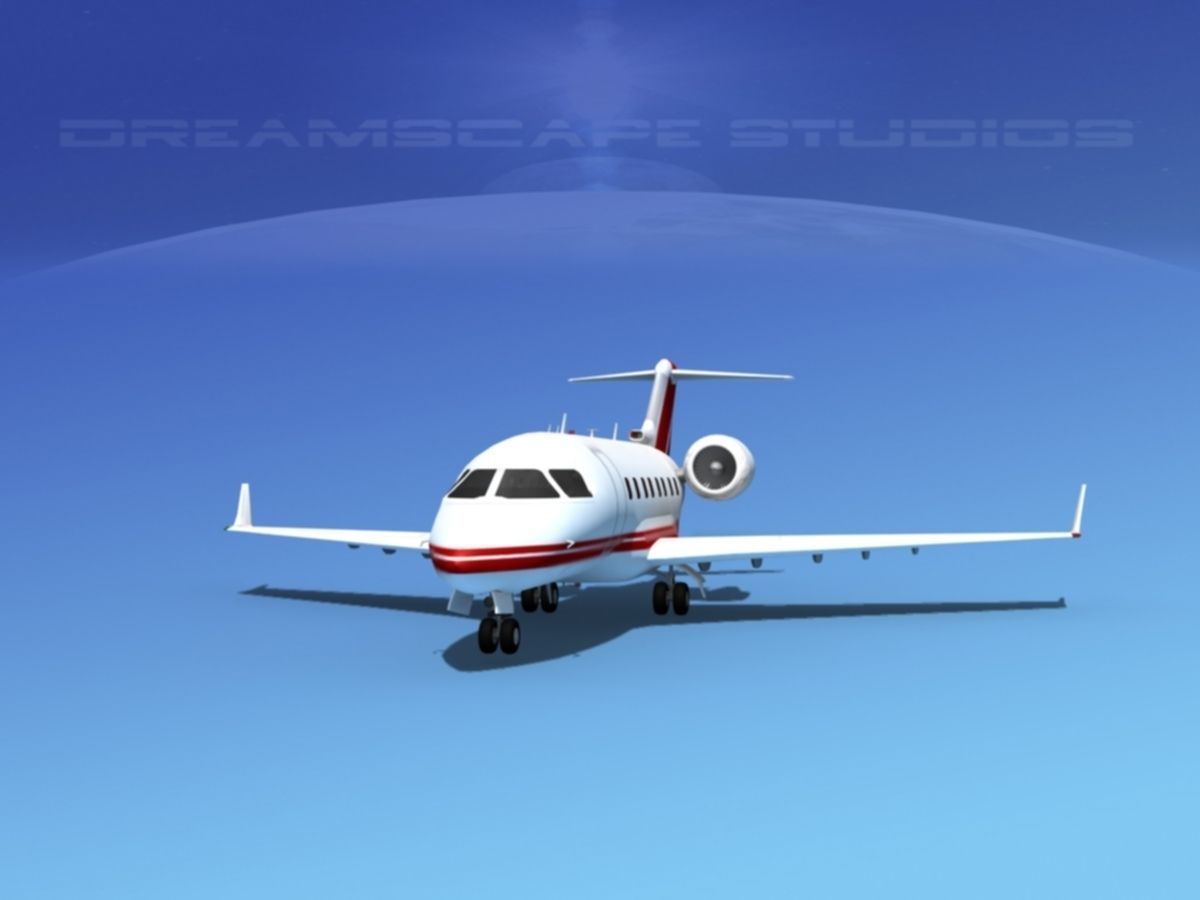 Bombardier Challenger CL-605 V01 3D model_1