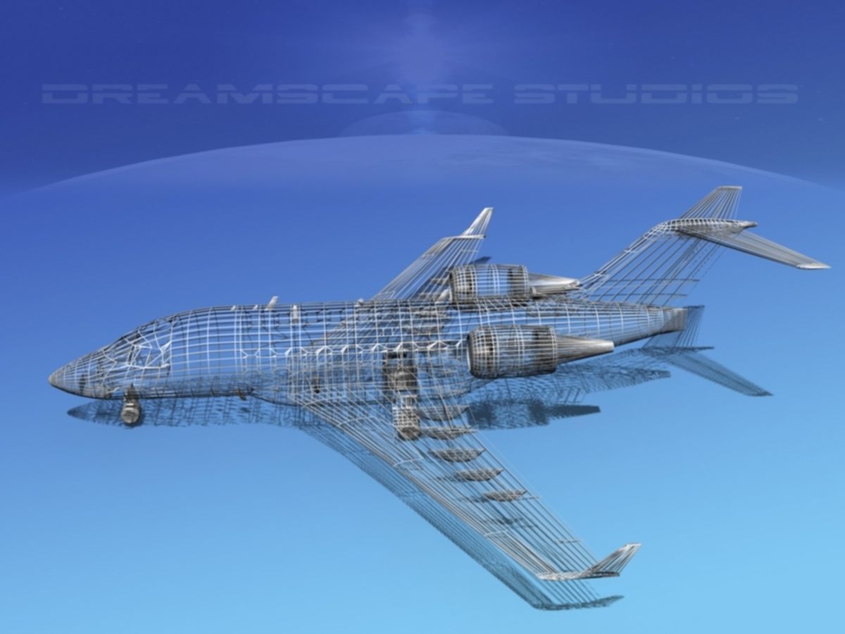 Bombardier Challenger CL-605 V01 3D model_14