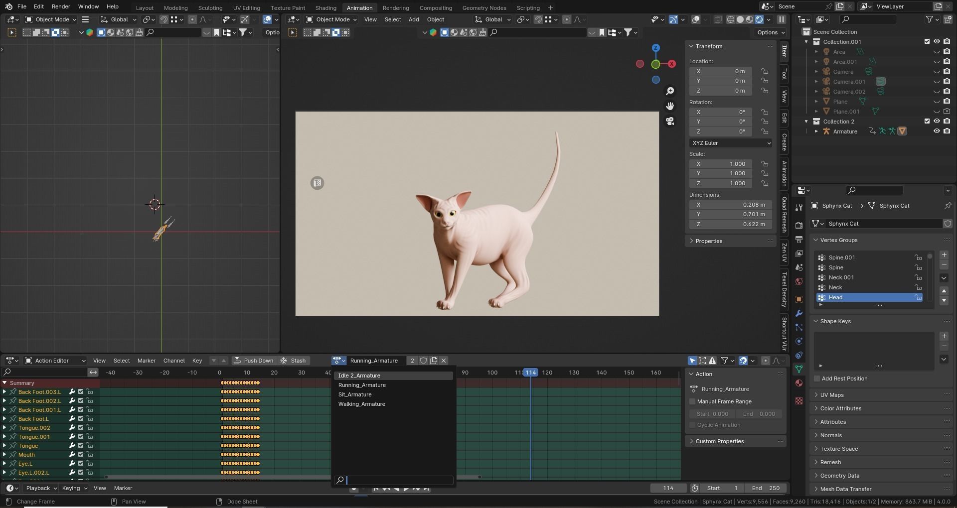 Stylized Cats - Bundle Edition Low-poly 3D model_85