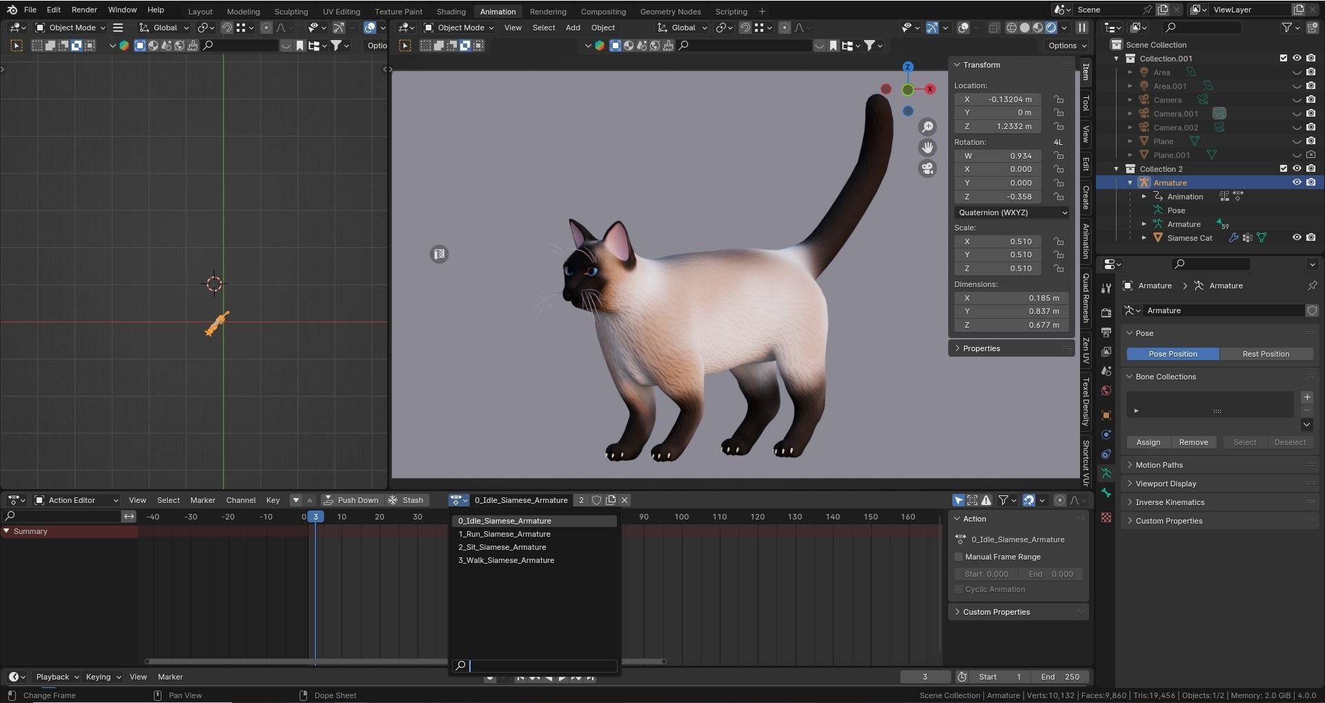 Stylized Cats - Bundle Edition Low-poly 3D model_77