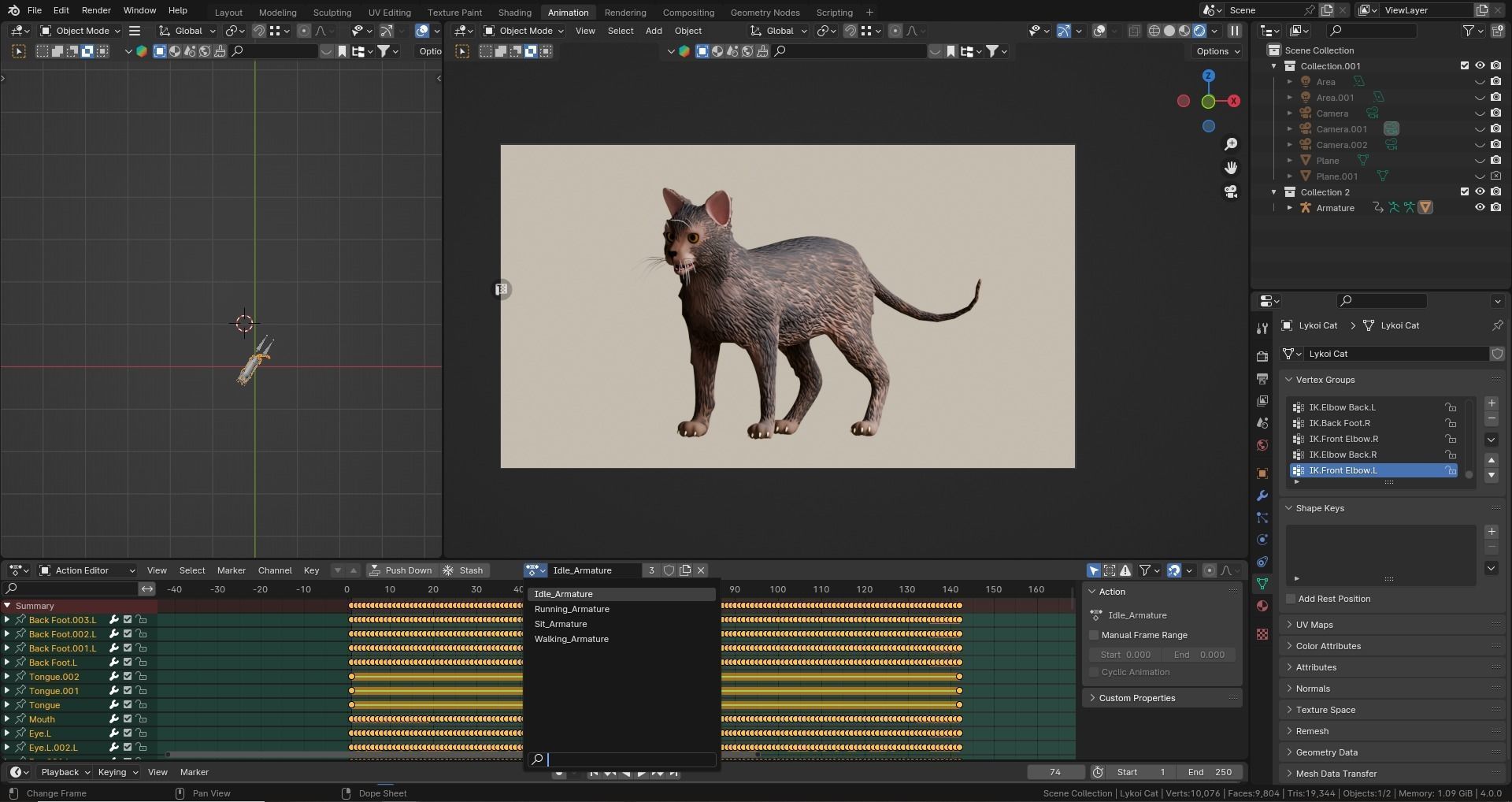 Stylized Cats - Bundle Edition Low-poly 3D model_53
