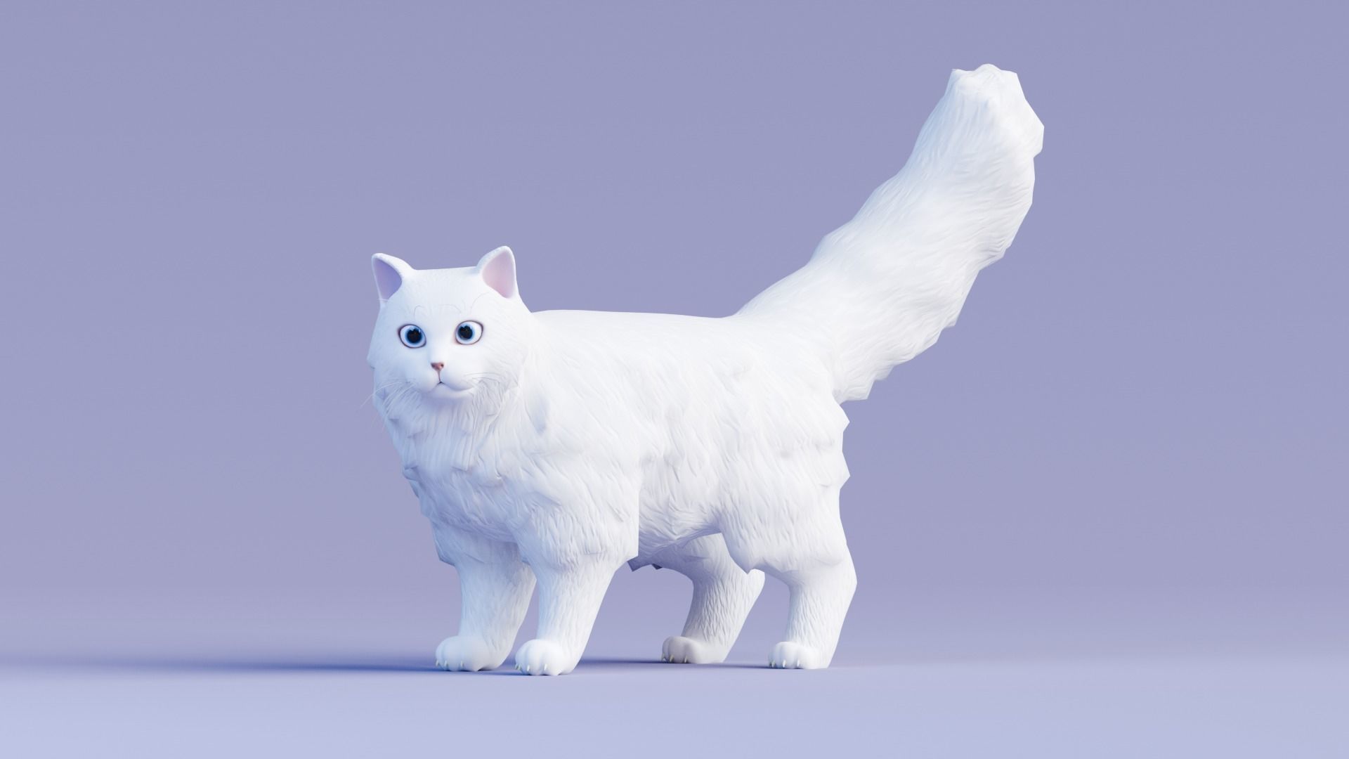 Stylized Cats - Bundle Edition Low-poly 3D model_61