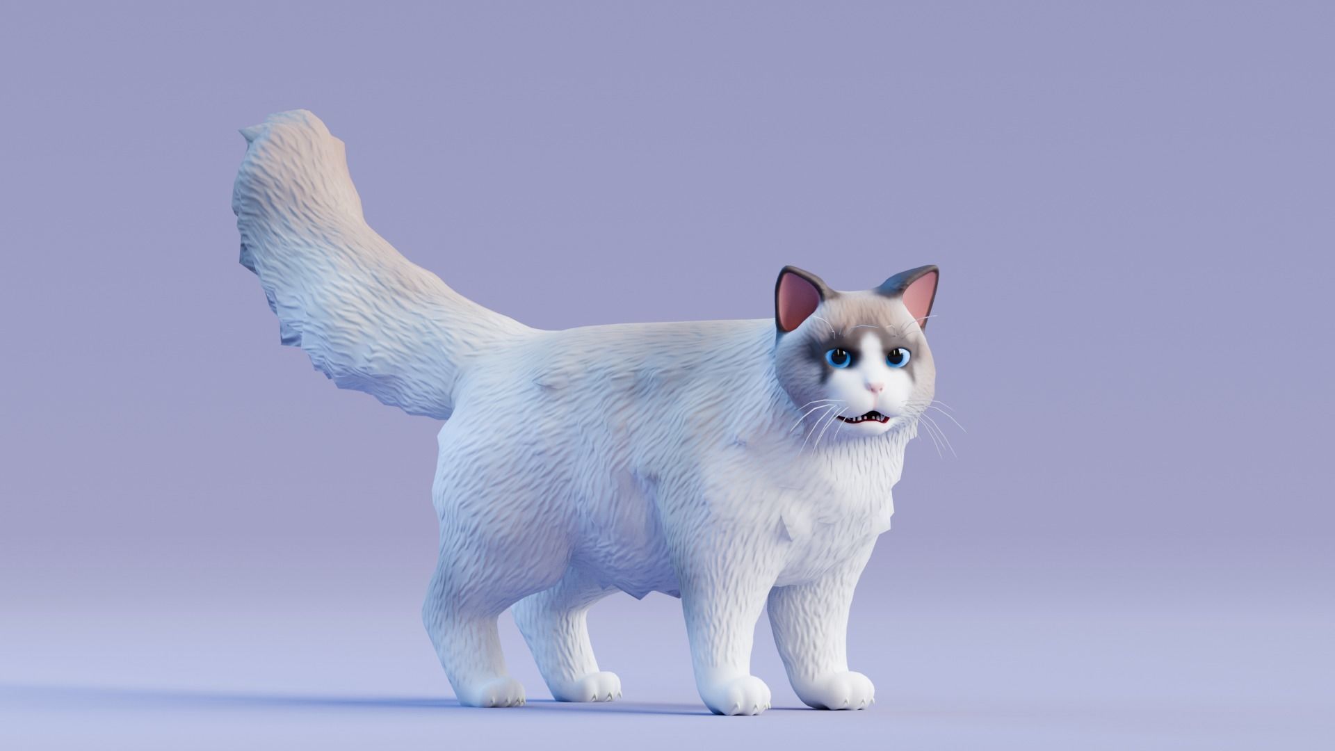 Stylized Cats - Bundle Edition Low-poly 3D model_67