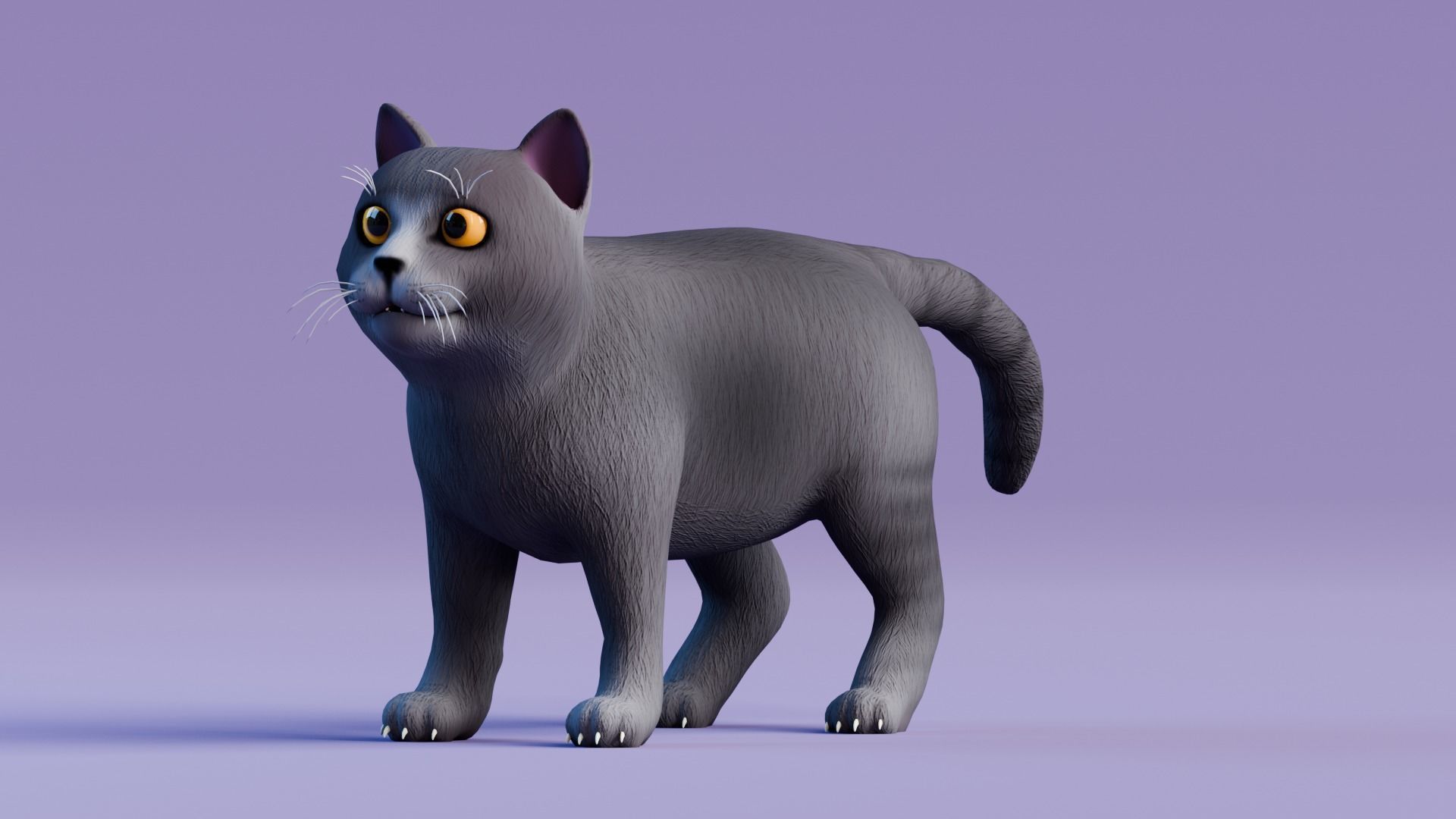 Stylized Cats - Bundle Edition Low-poly 3D model_25