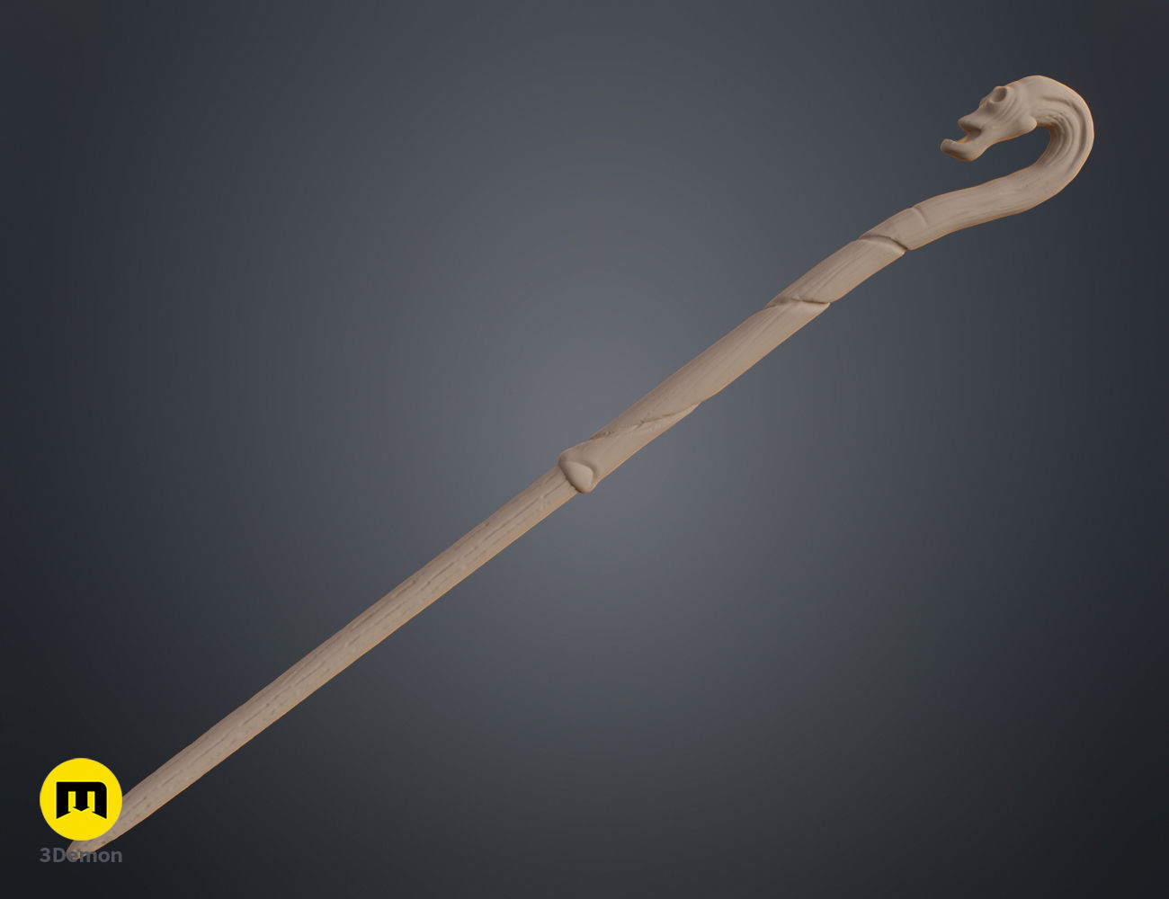 Antonin Dolohov wand 3D print model_3