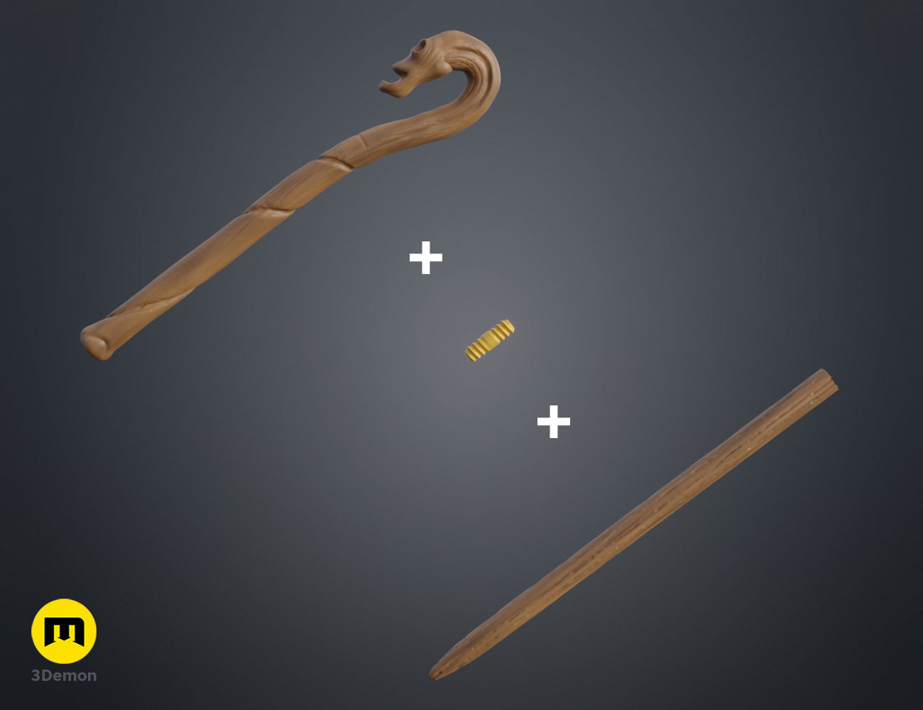 Antonin Dolohov wand 3D print model_1