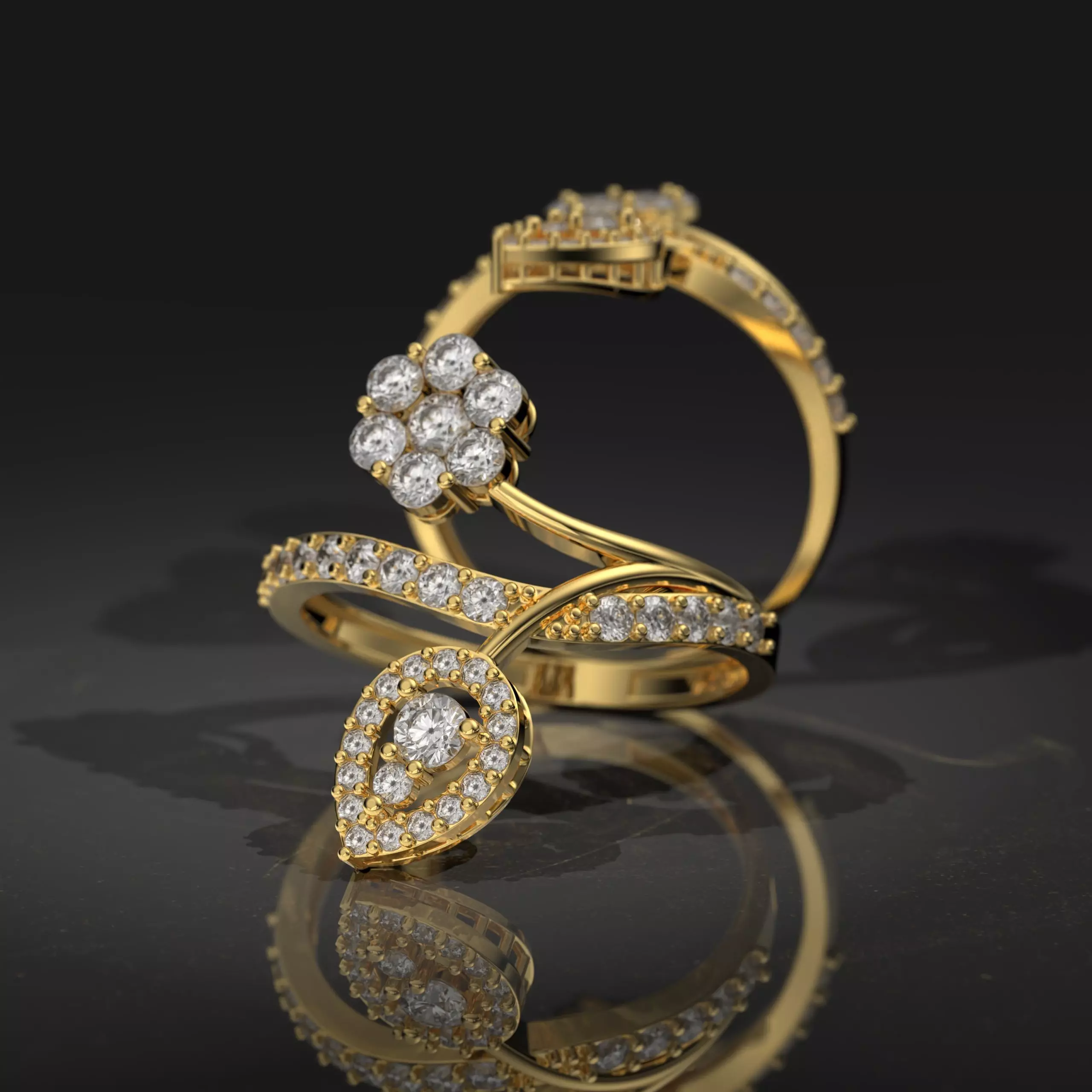 FASHION RING 3D print model