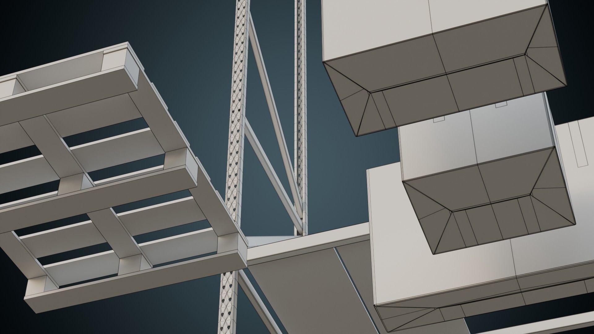 Cardboard Boxes Pallet And Shelf 2B Low-poly 3D model_13