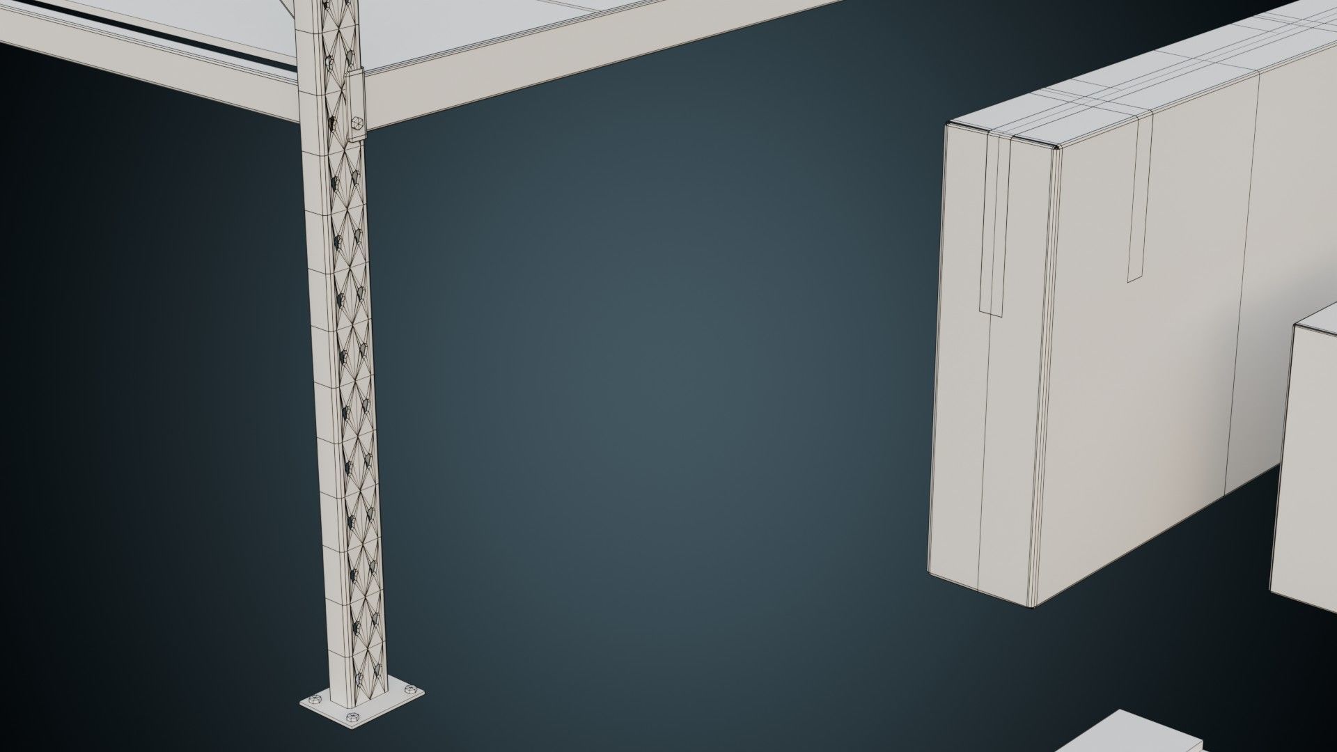 Cardboard Boxes Pallet And Shelf 2B Low-poly 3D model_12