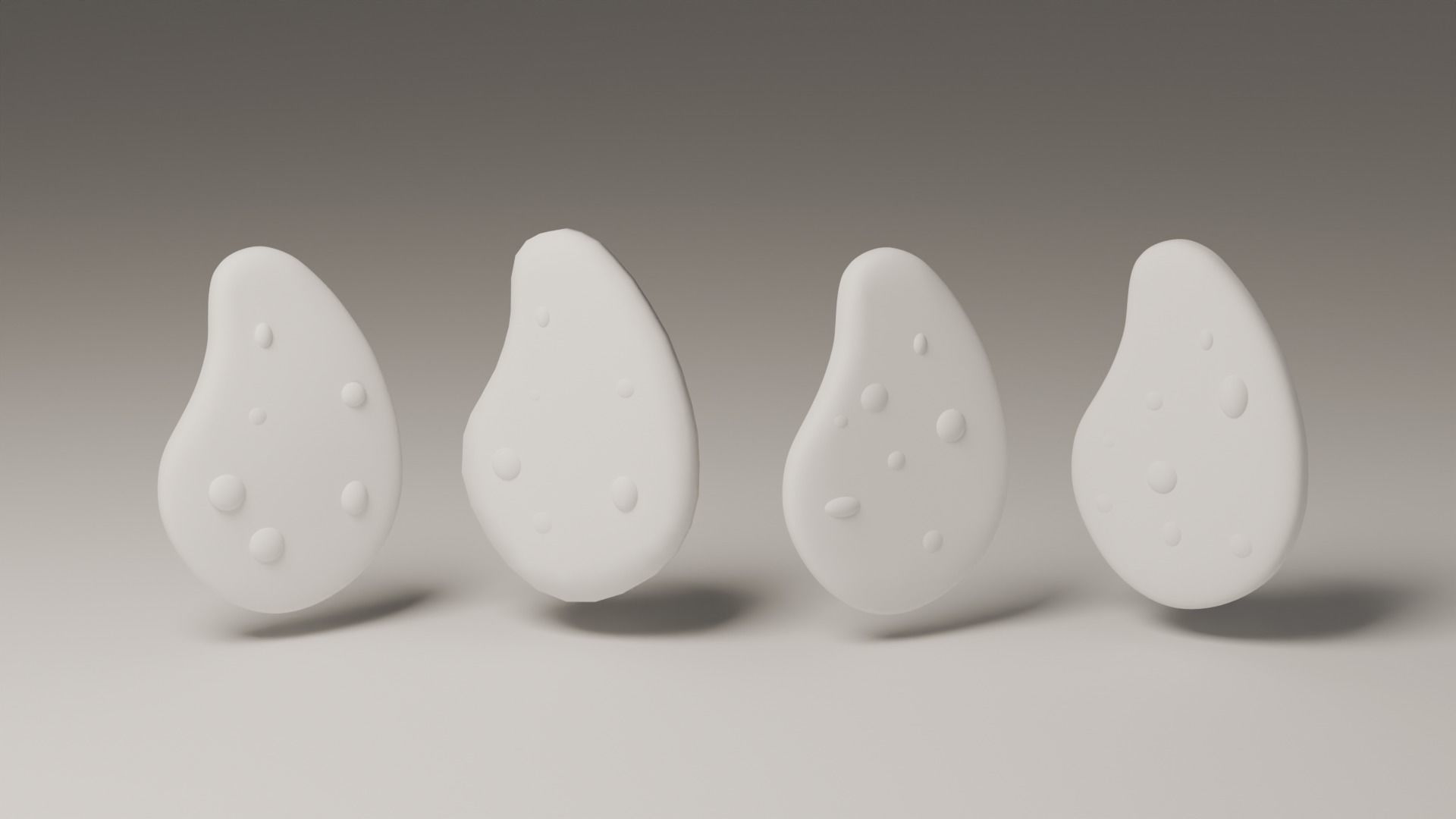 Chocolate chip biscuit 3D model_4