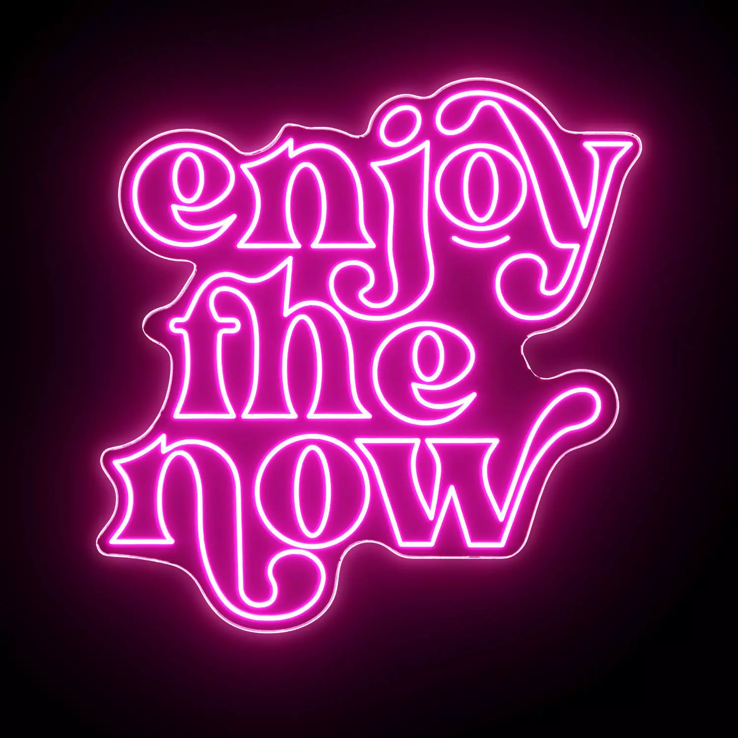 Enjoy The Now Neon Sign 3D model_0