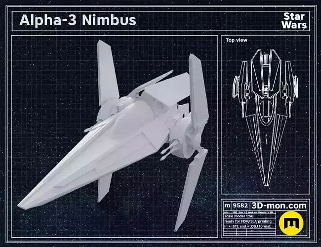  Alpha-3 Nimbus 3D print model