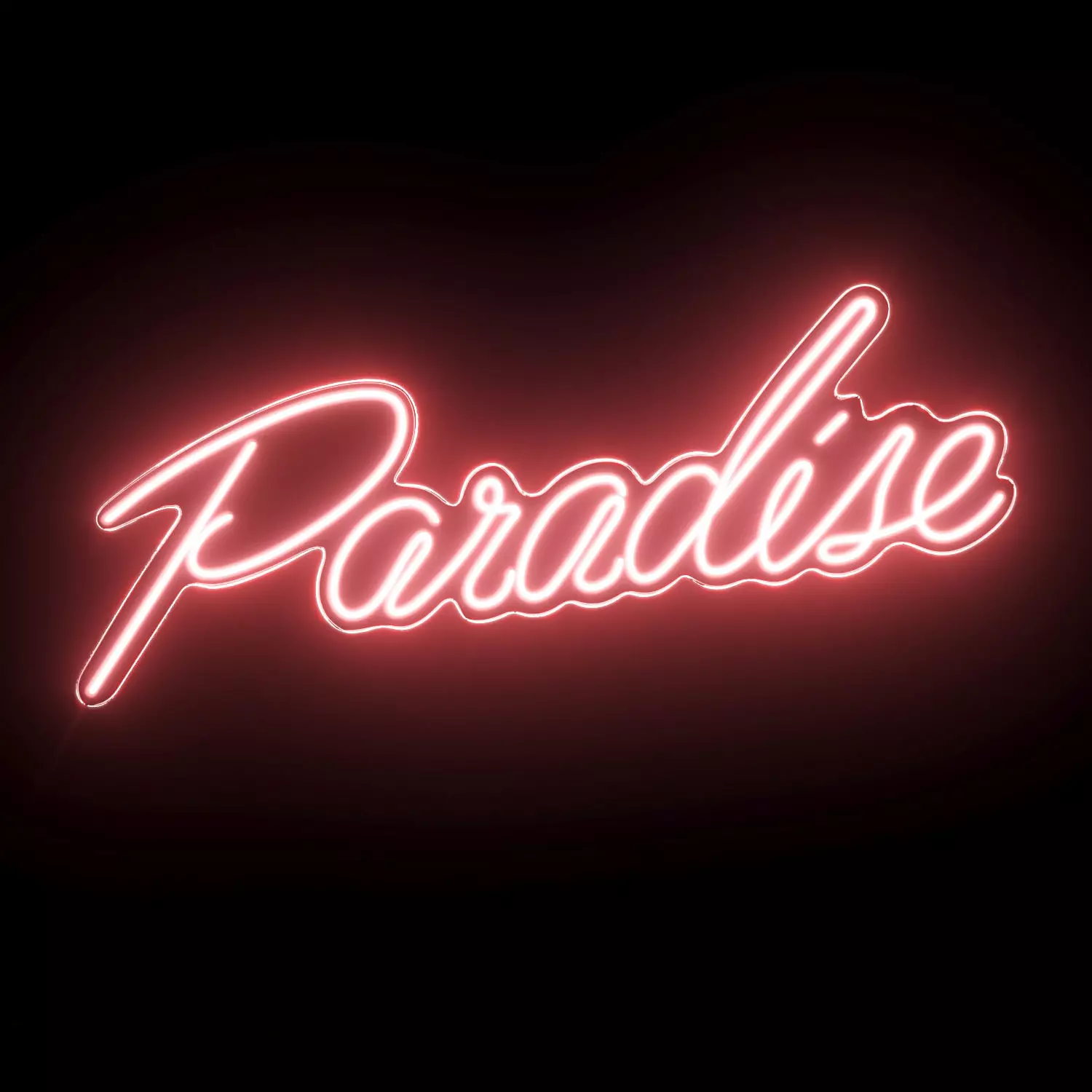 Paradise Neon Sign 3D model_0