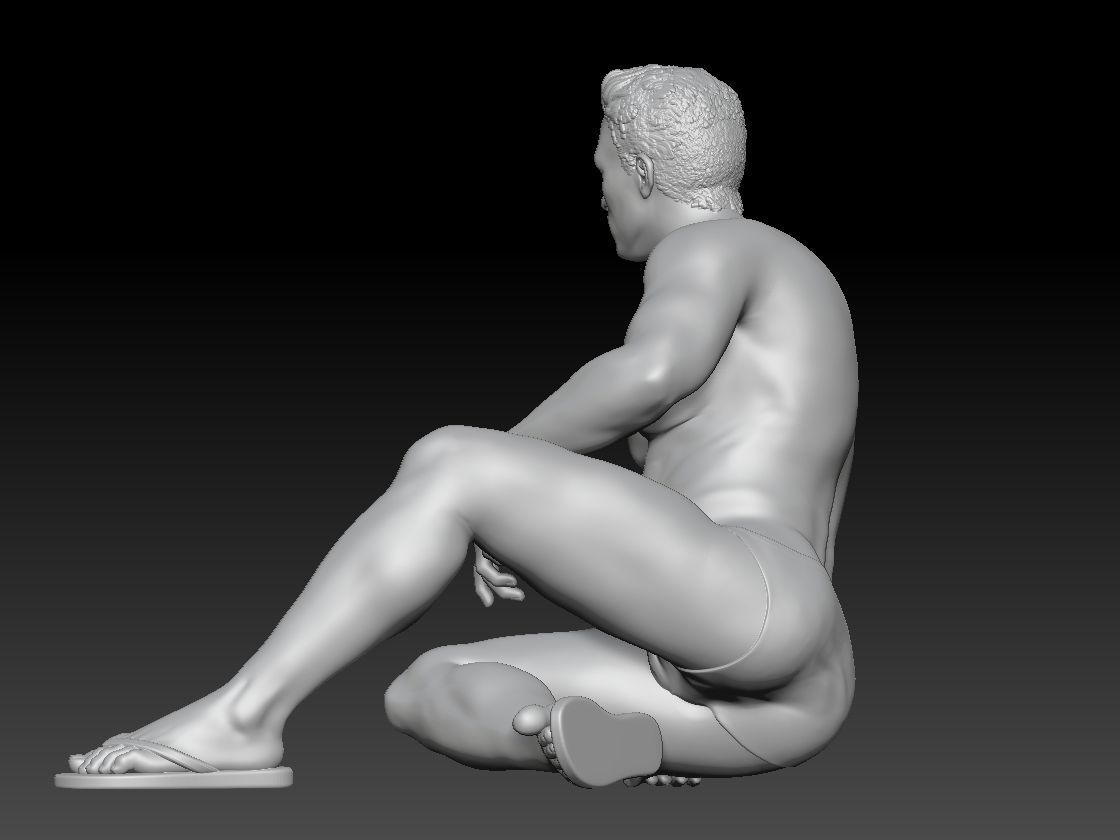 SUMMER POOL AND BEACH BOY 4 3D print model_2