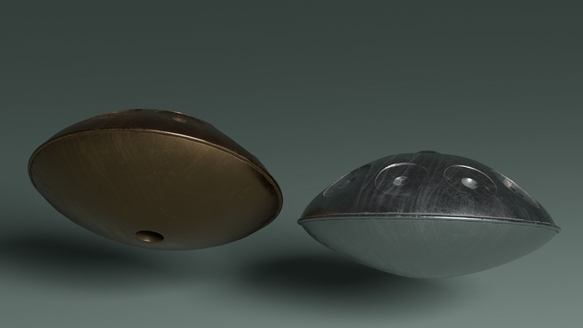 Handpan Low-poly 3D model_6