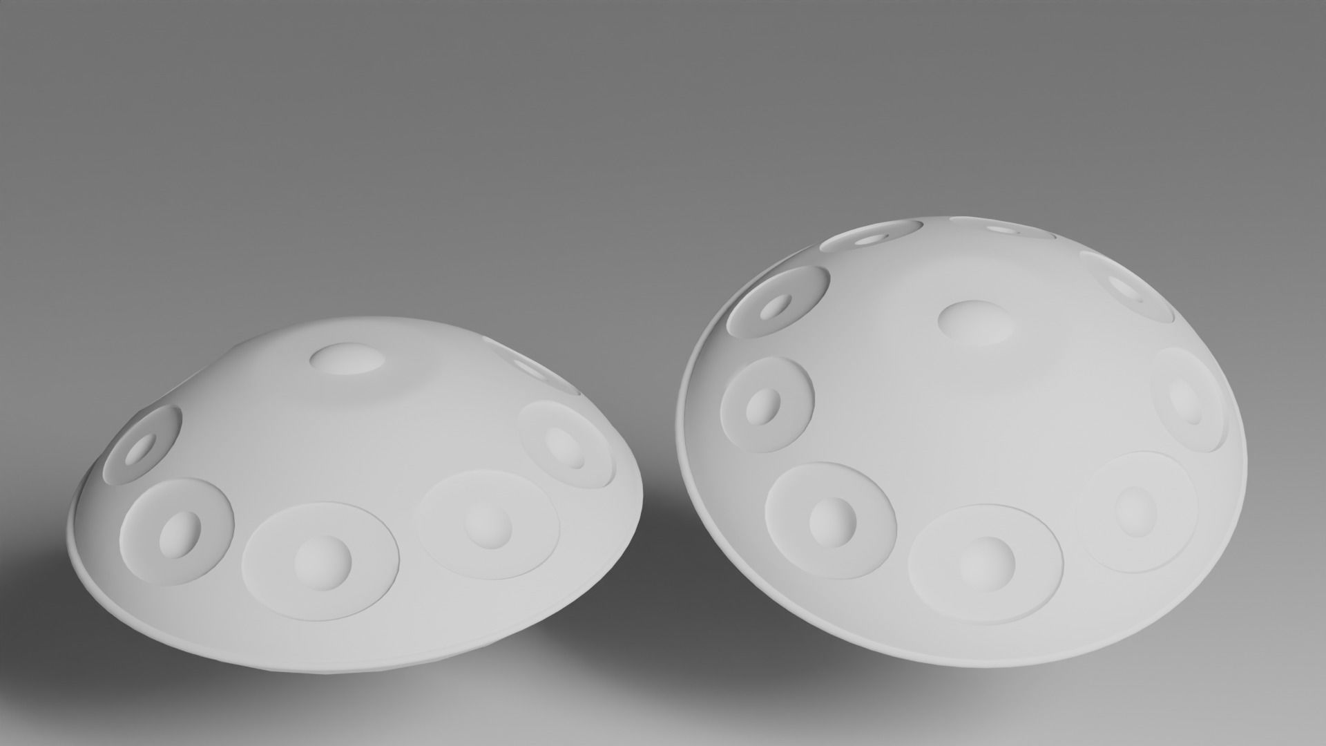 Handpan Low-poly 3D model_3