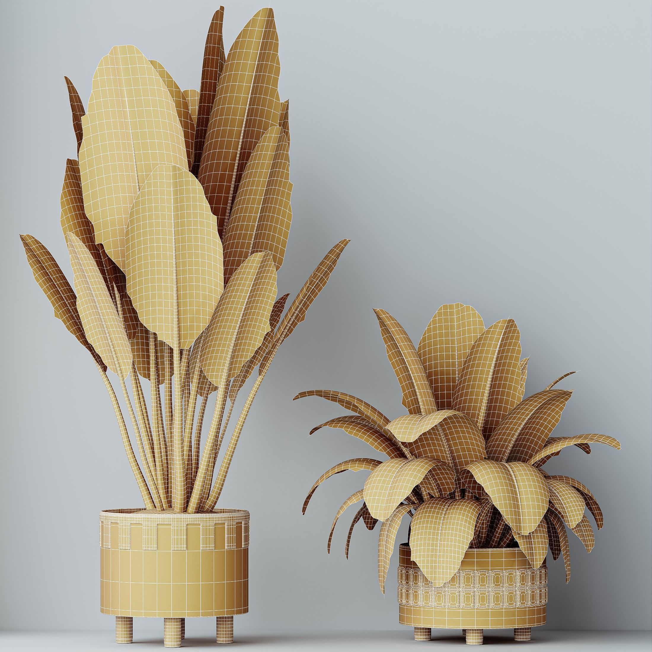 12 Different SETS of Plant Indoor SET VOL156 3D Model Collection_46