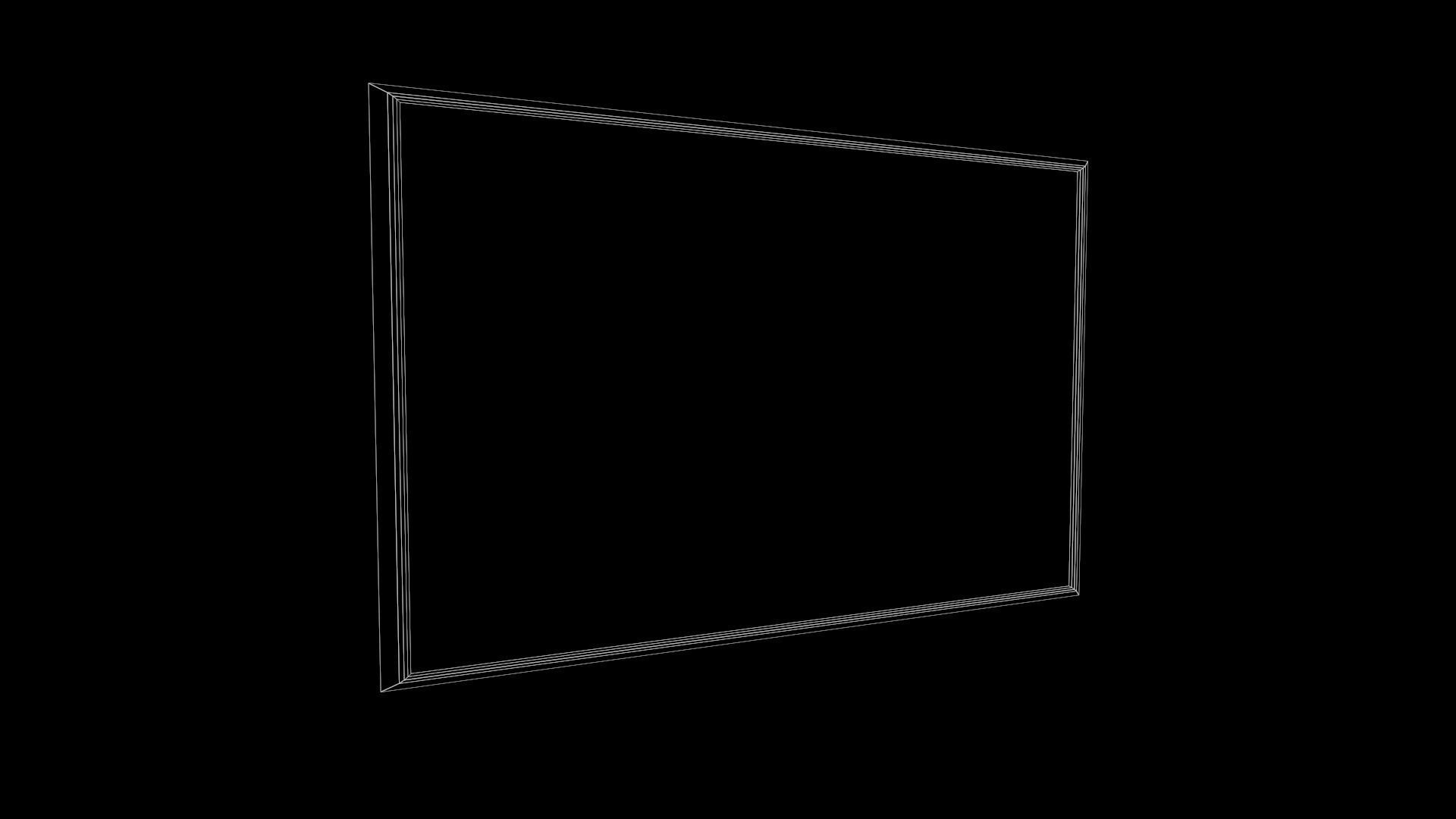 OLD PICTURE FRAME WITH -ALBANIA FLAG - Albania Flag Low-poly PBR Low-poly 3D model_3