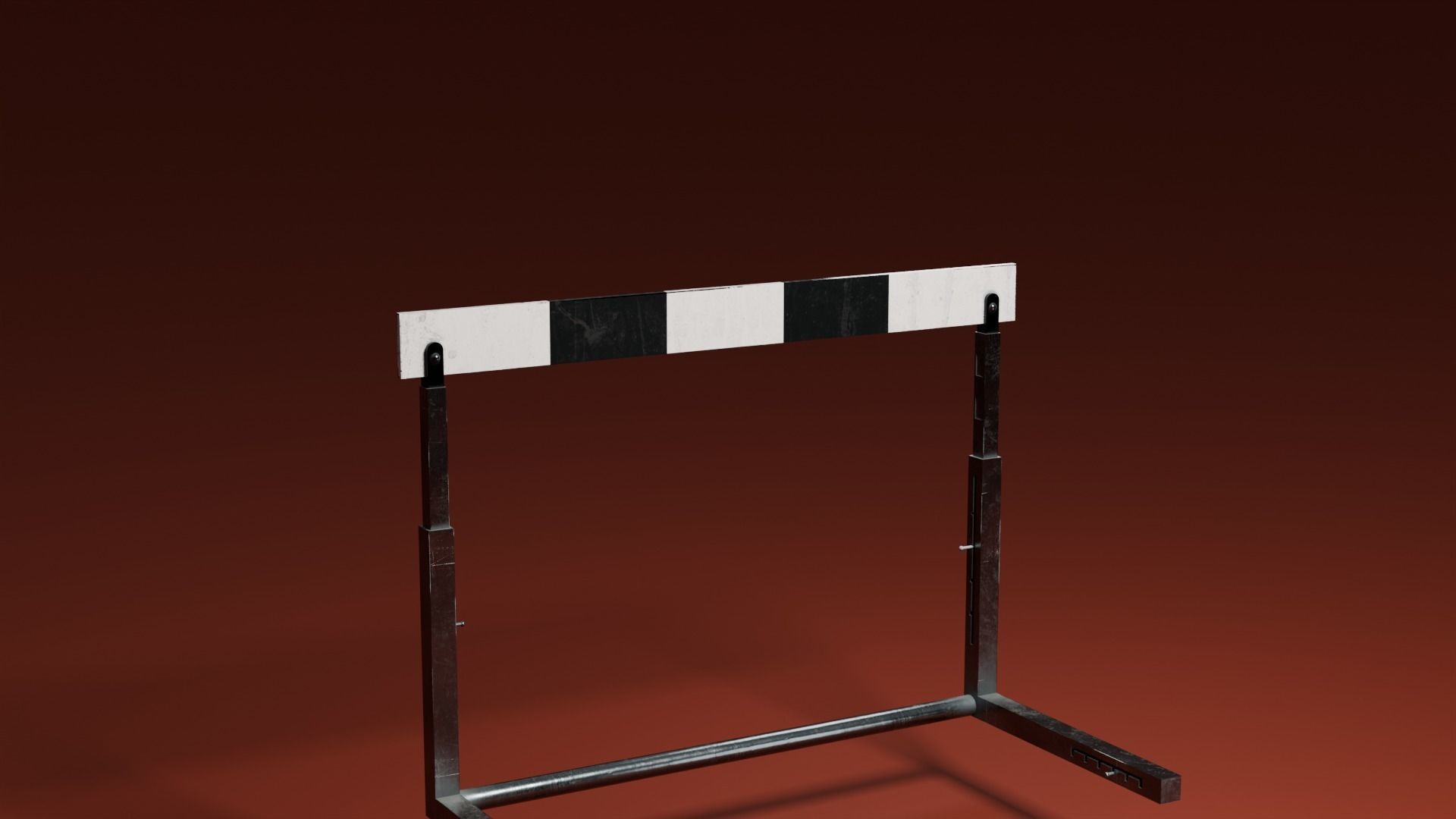 Hurdle Low-poly 3D model_7