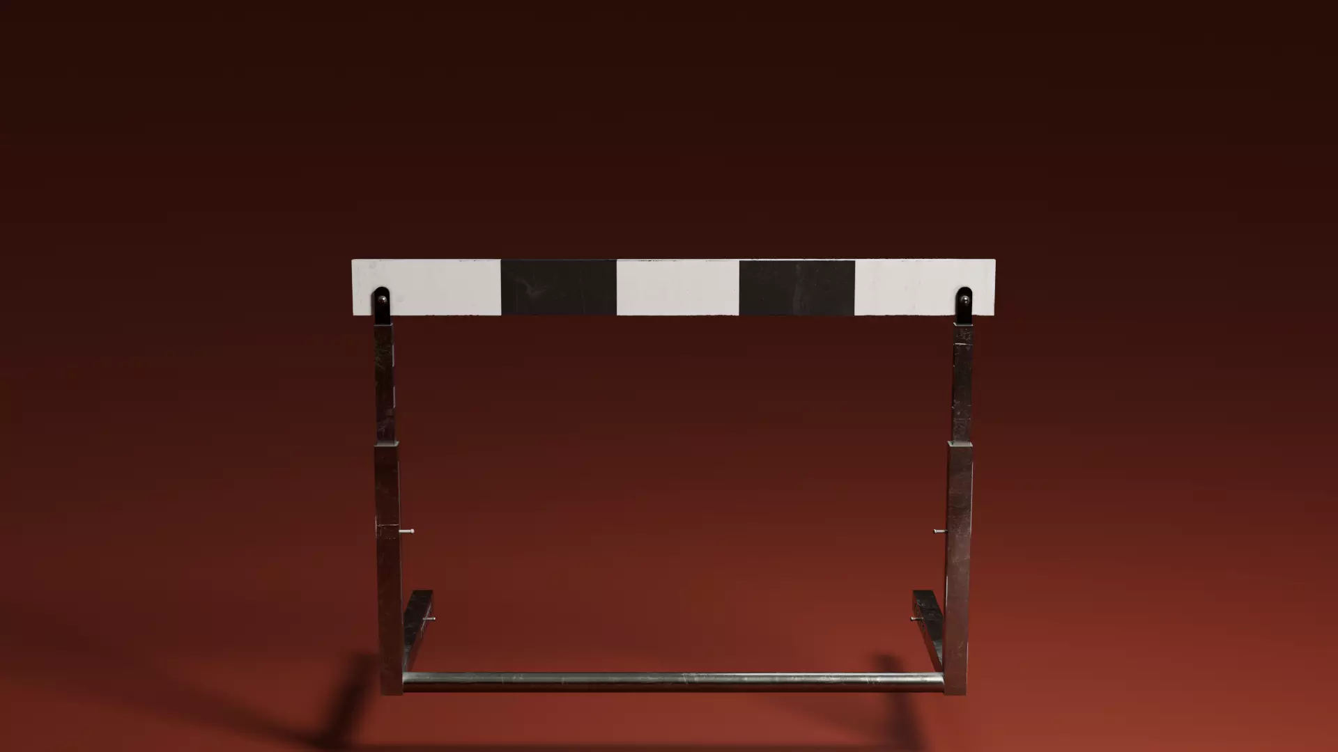 Hurdle Low-poly 3D model_0