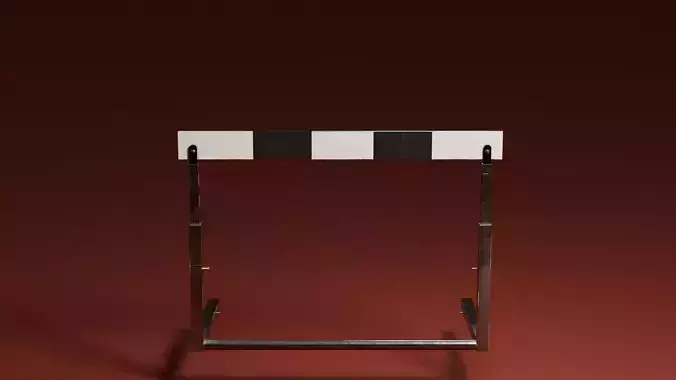 Hurdle Low-poly 3D model