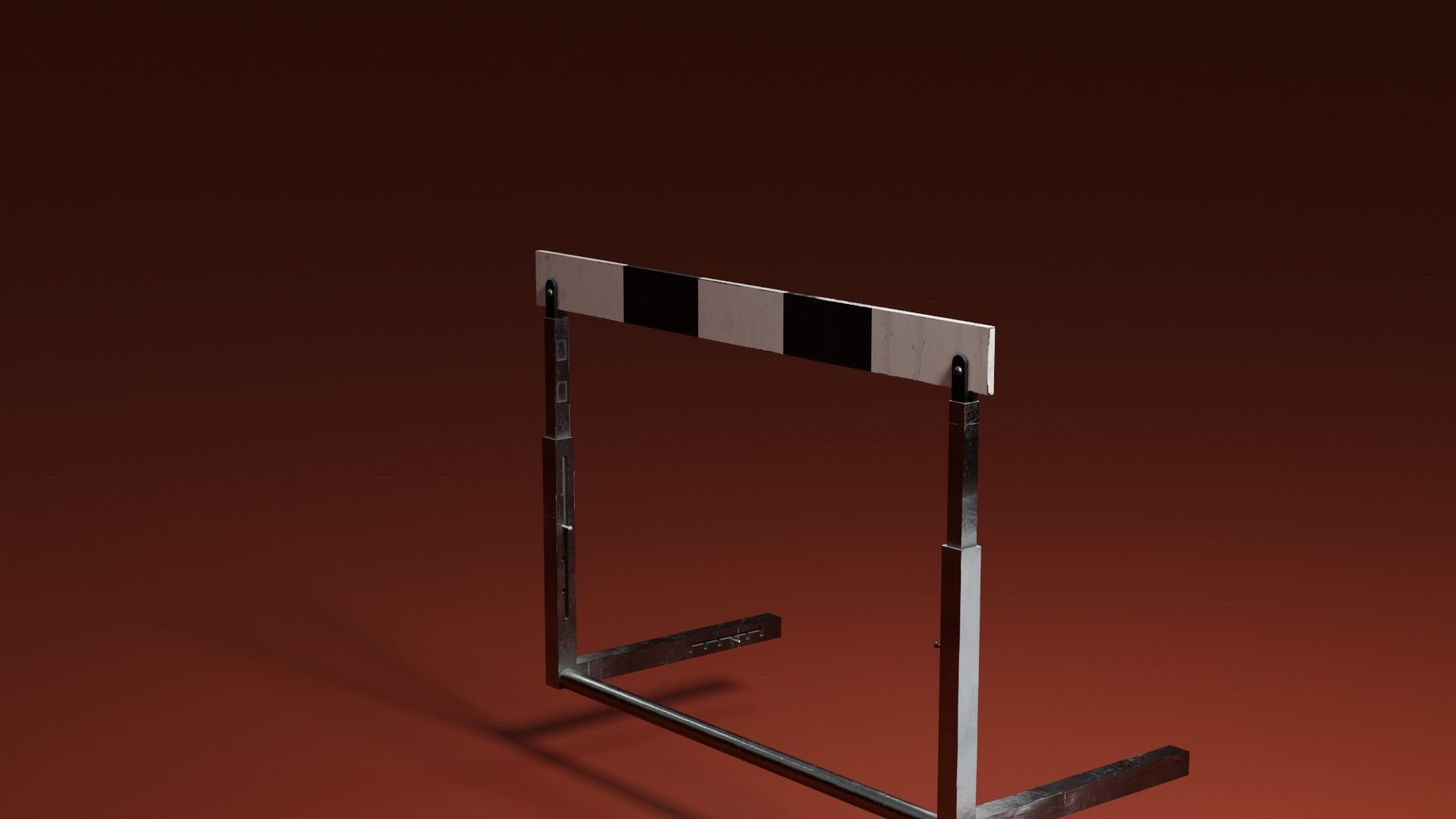 Hurdle Low-poly 3D model_9