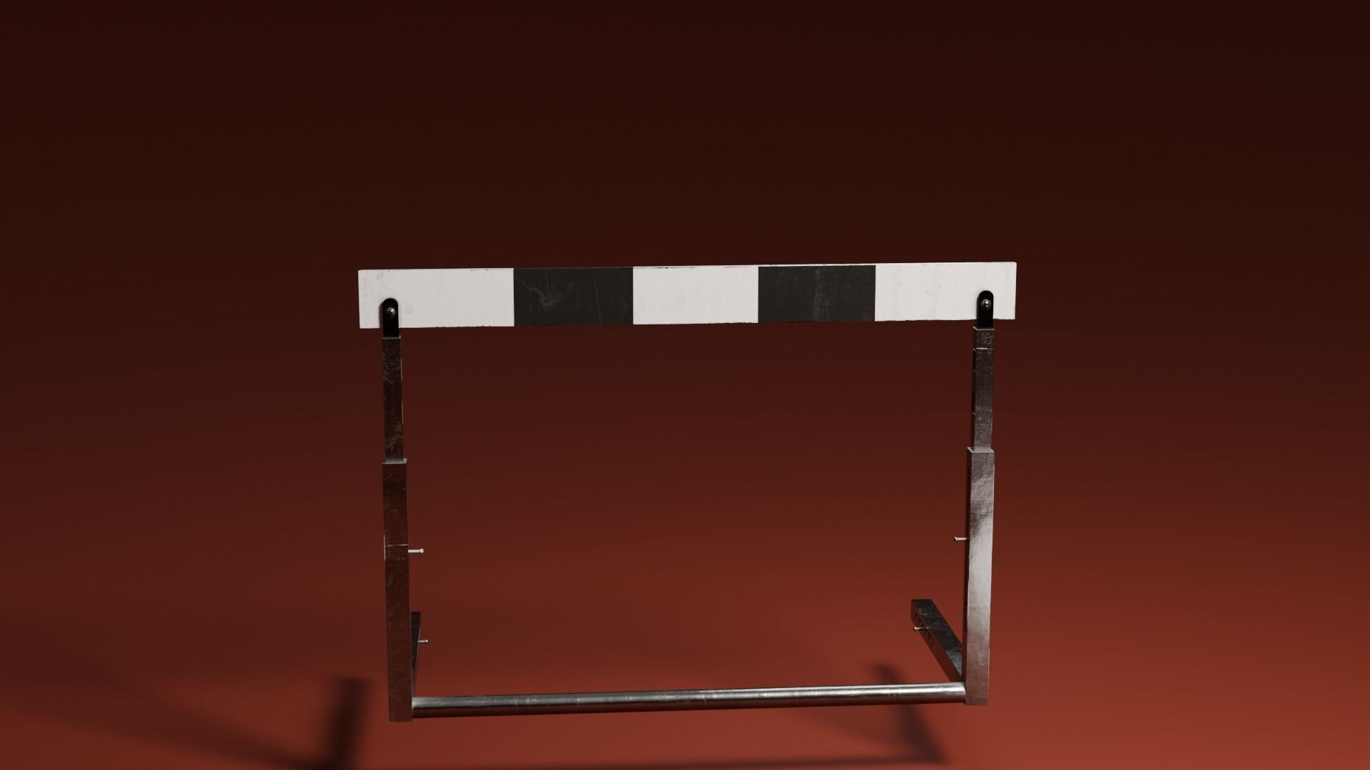 Hurdle Low-poly 3D model_2