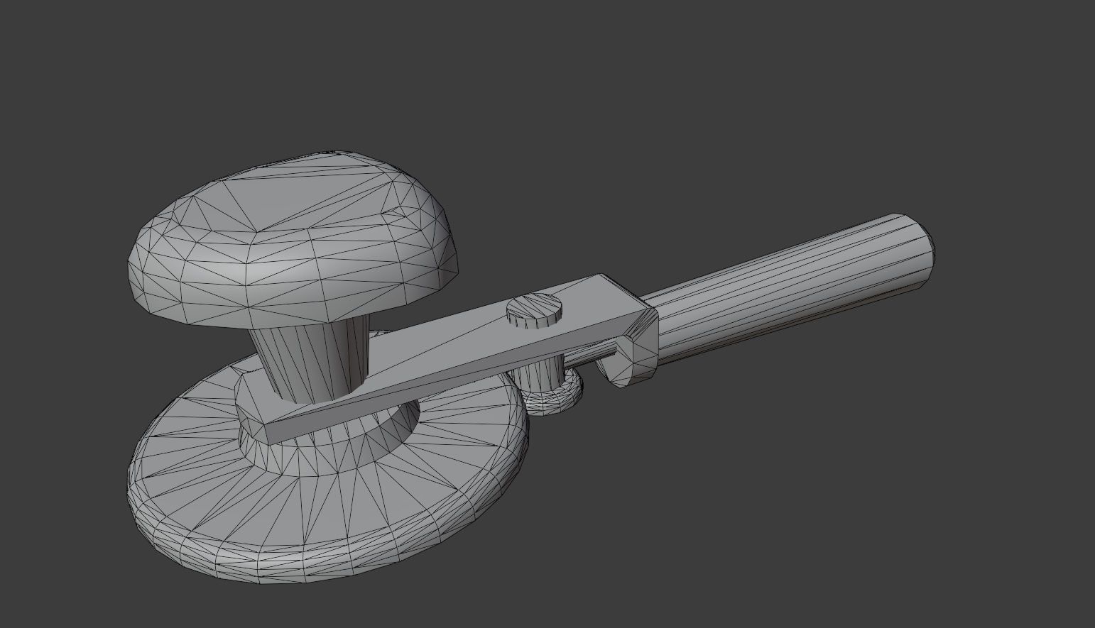 Old metallic kitchen appliances from ussr Low-poly 3D model_22