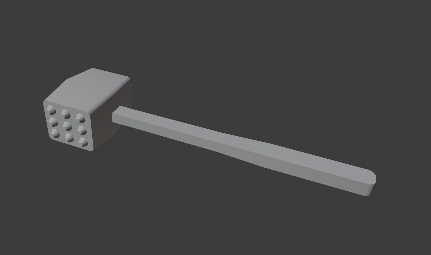 Old metallic kitchen appliances from ussr Low-poly 3D model_19