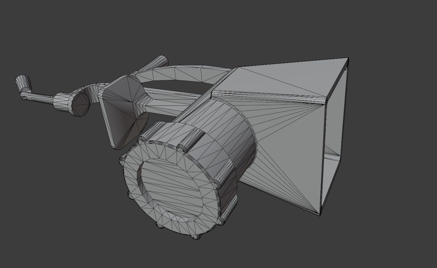 Old metallic kitchen appliances from ussr Low-poly 3D model_11