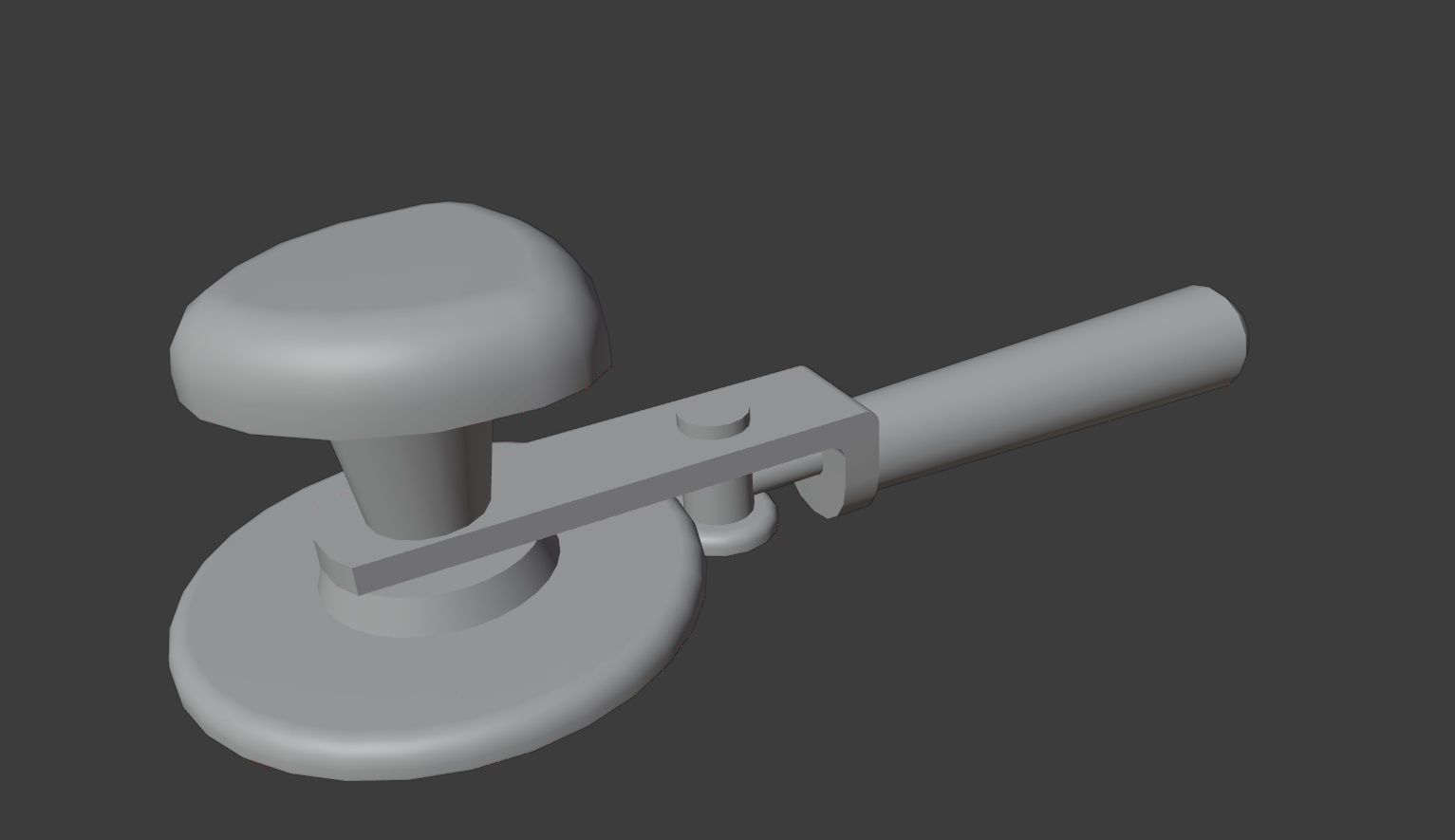 Old metallic kitchen appliances from ussr Low-poly 3D model_21