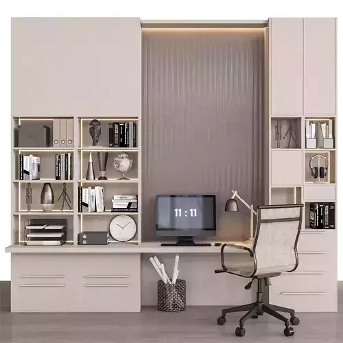 office furniture Low-poly 3D model