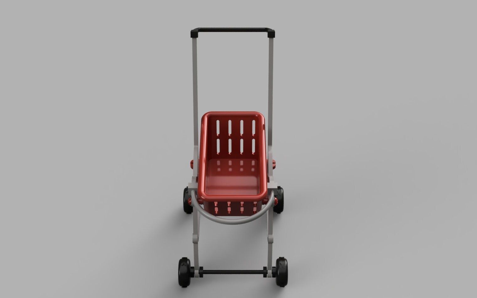 Shopping Trolley Cart 3D Printable Barbie 3D print model_2