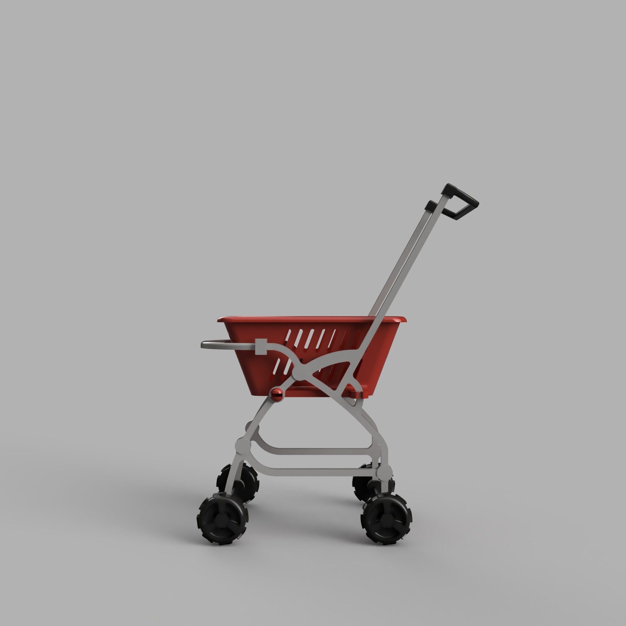 Shopping Trolley Cart 3D Printable Barbie 3D print model_4