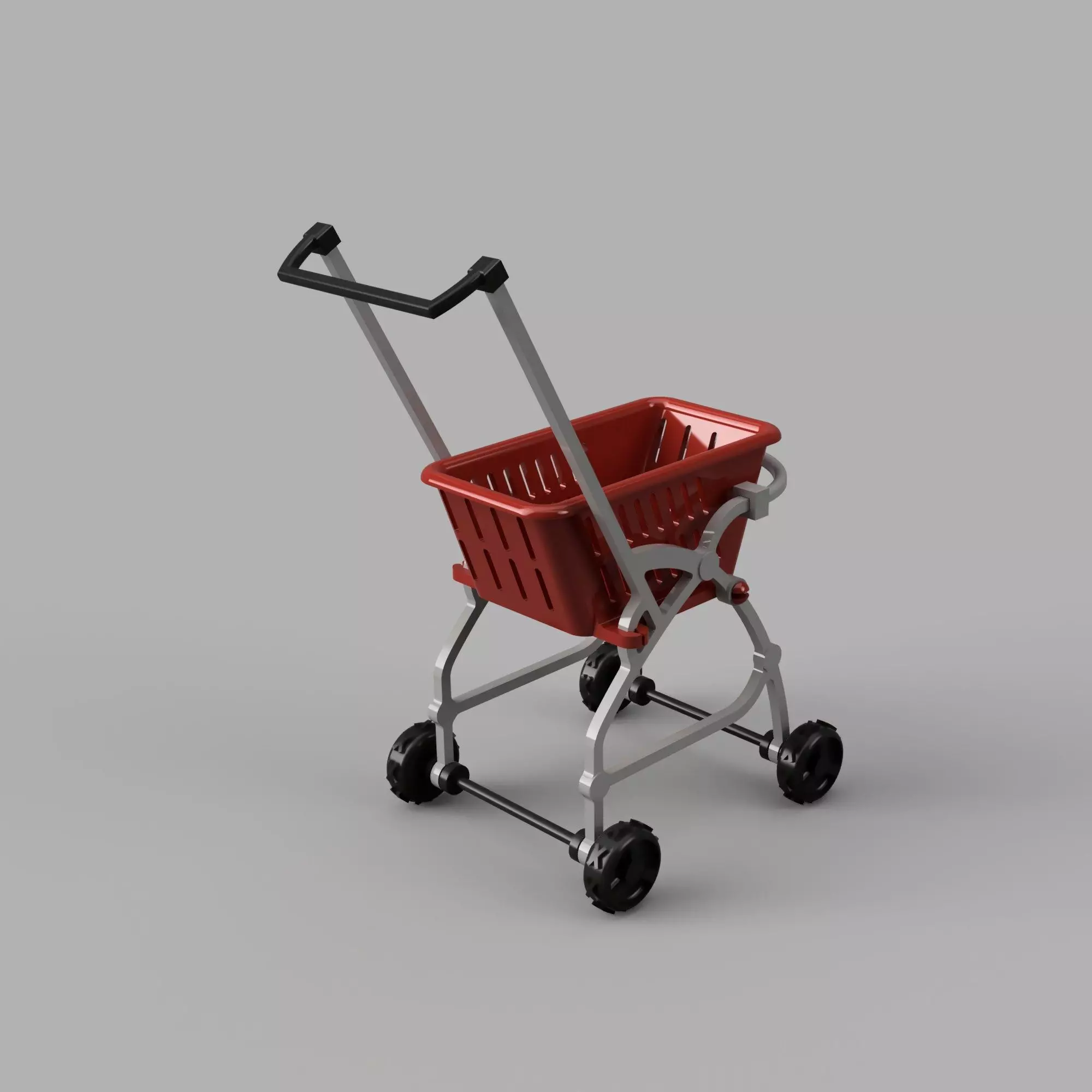Shopping Trolley Cart 3D Printable Barbie 3D print model_0