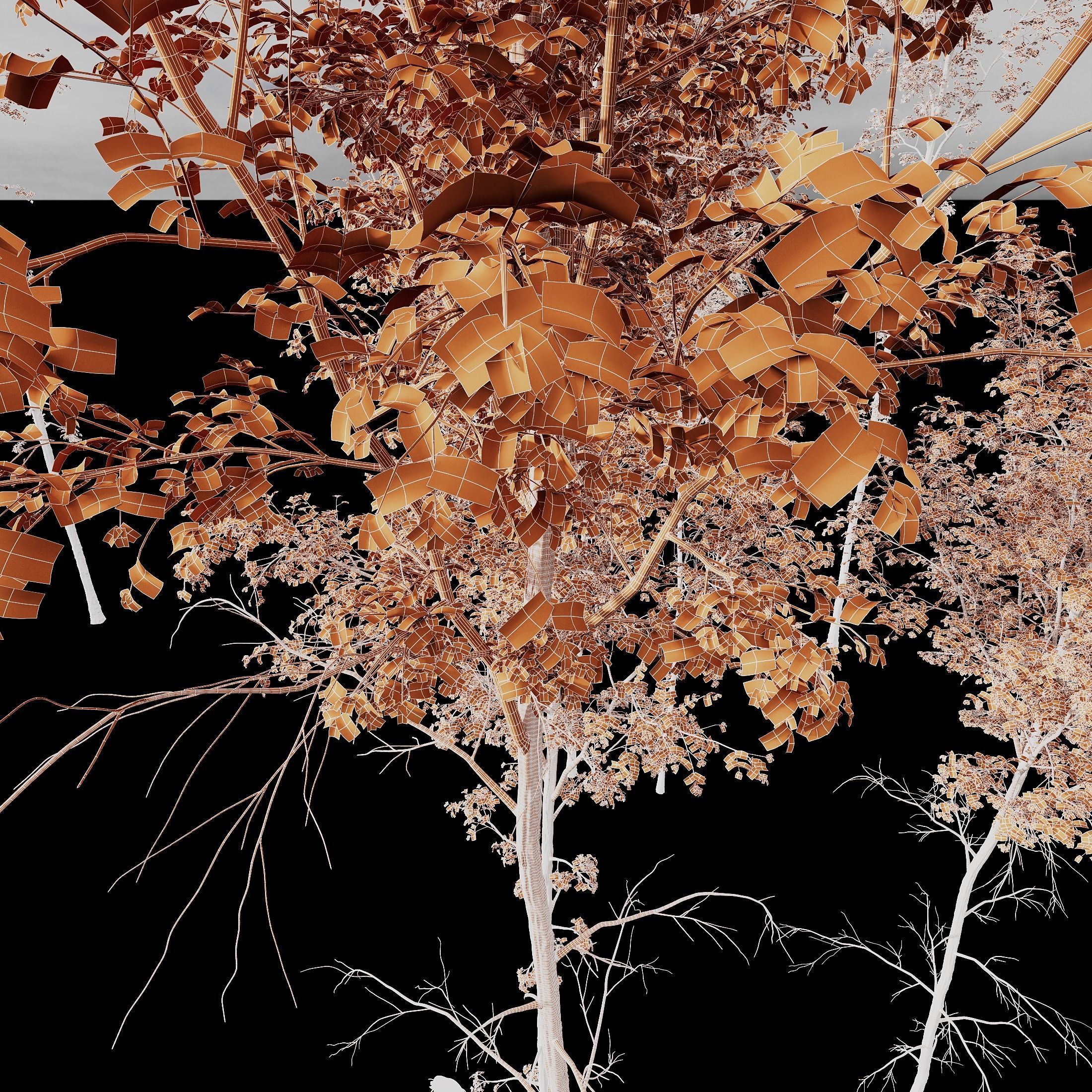 12 Different SETS of Plant Tree SET VOL158 3D Model Collection_48