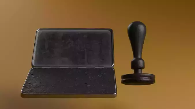 Ink pad and rubber stamp