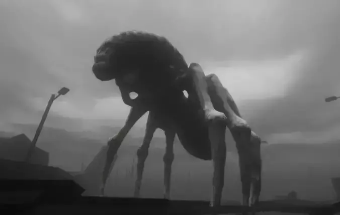 Skeletal Horror Spider