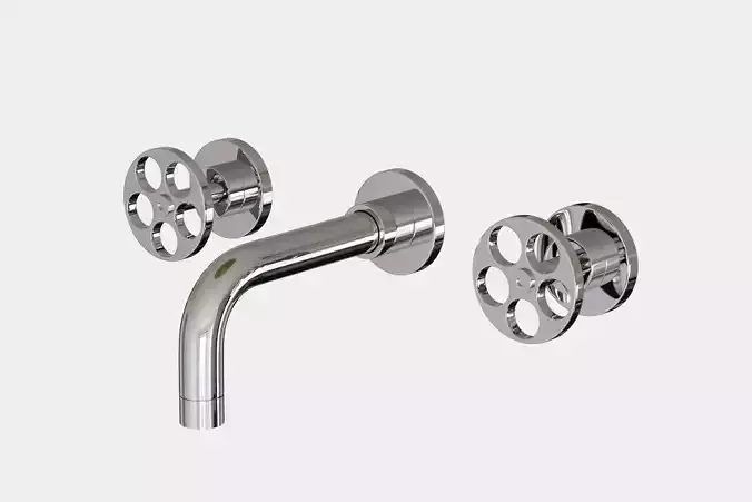 Bathroom Faucet Chrome 3D model
