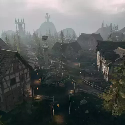 Fantasy Mystic Village Environment