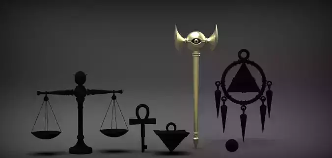 Yu Gi Oh Millennium Rod 3D print model