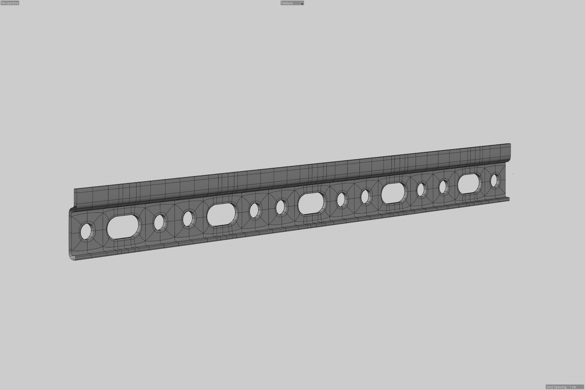 Hanging rail 3D model_5