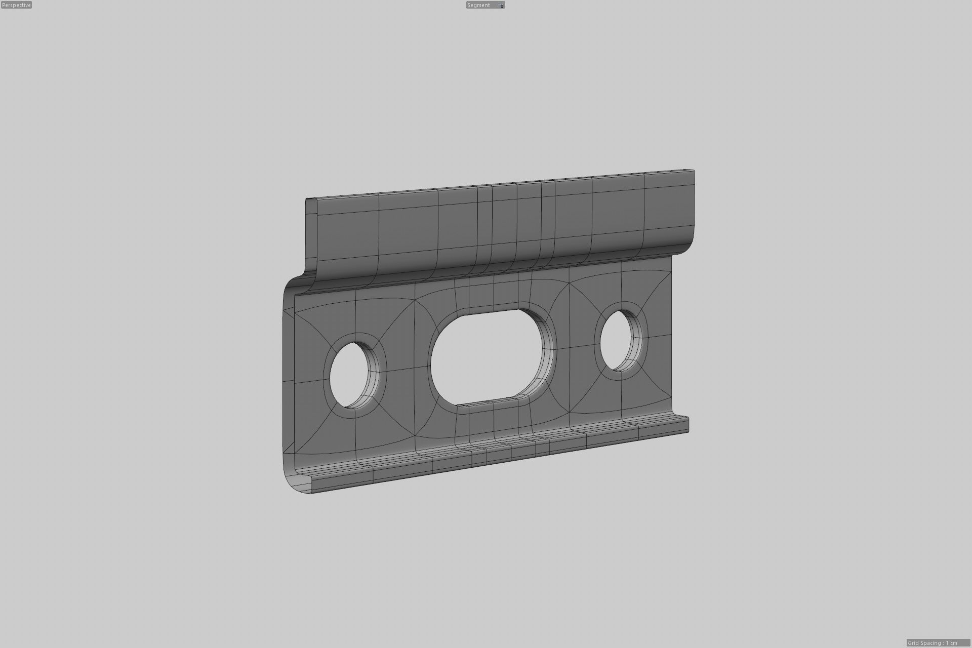 Hanging rail 3D model_6