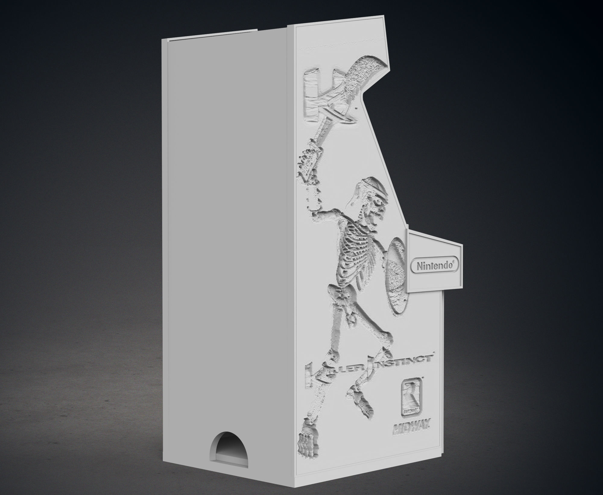 Killer Instinct Arcade Cabinet with Lithophane 3D print model_7