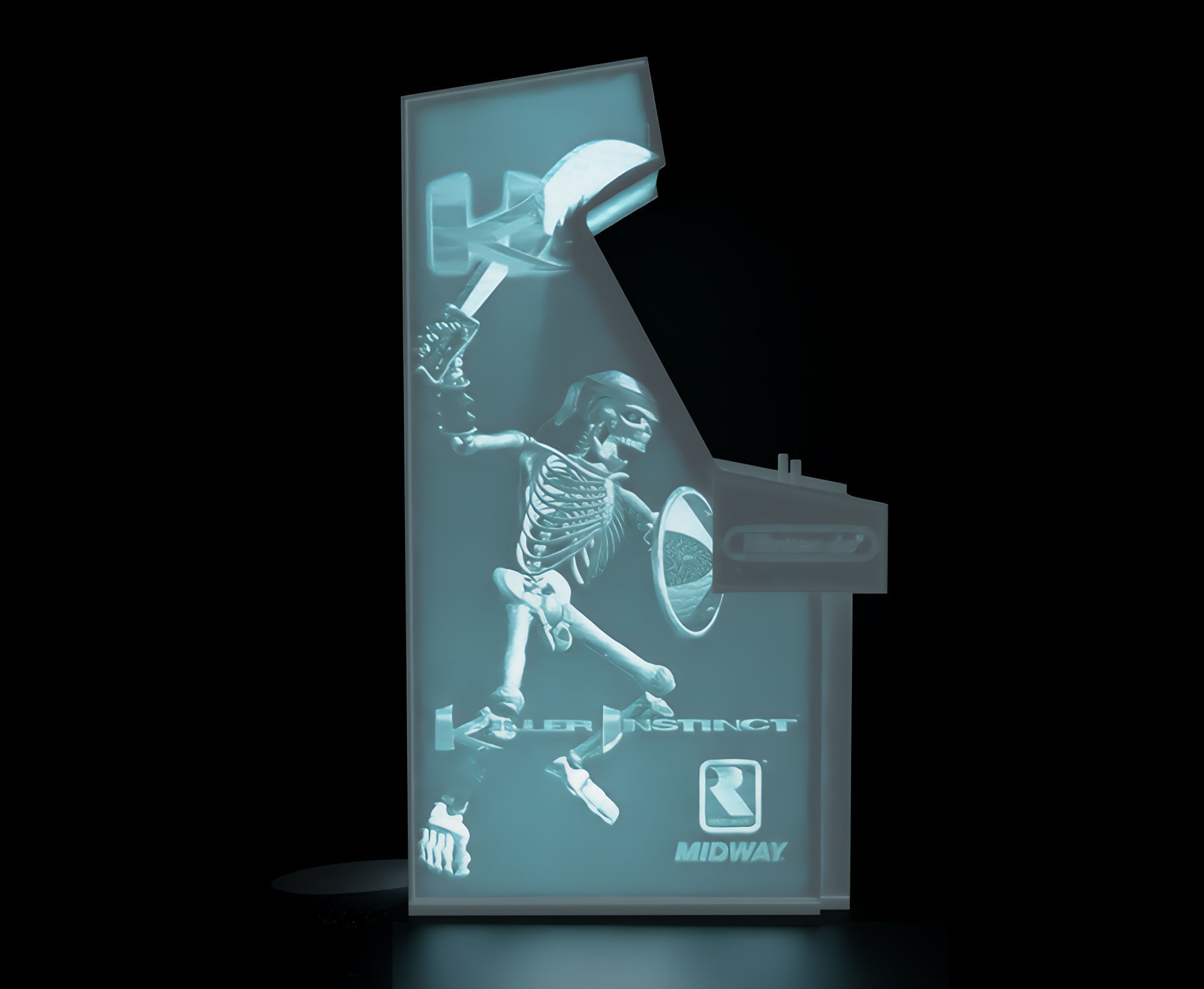 Killer Instinct Arcade Cabinet with Lithophane 3D print model_1