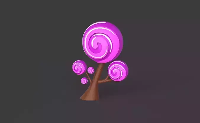 Cartoon Candy Tree 7