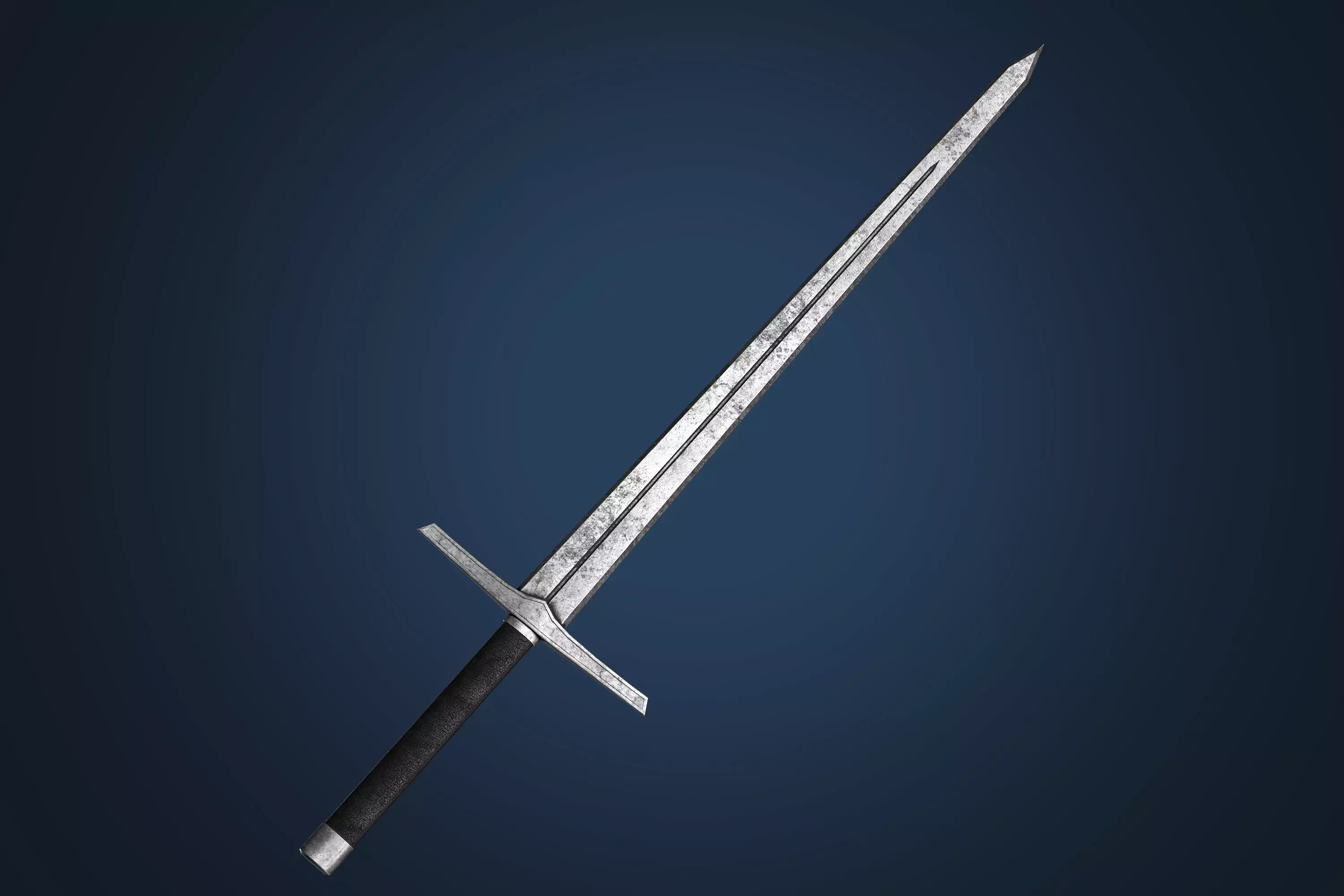 Medieval Sword PBR 3D model