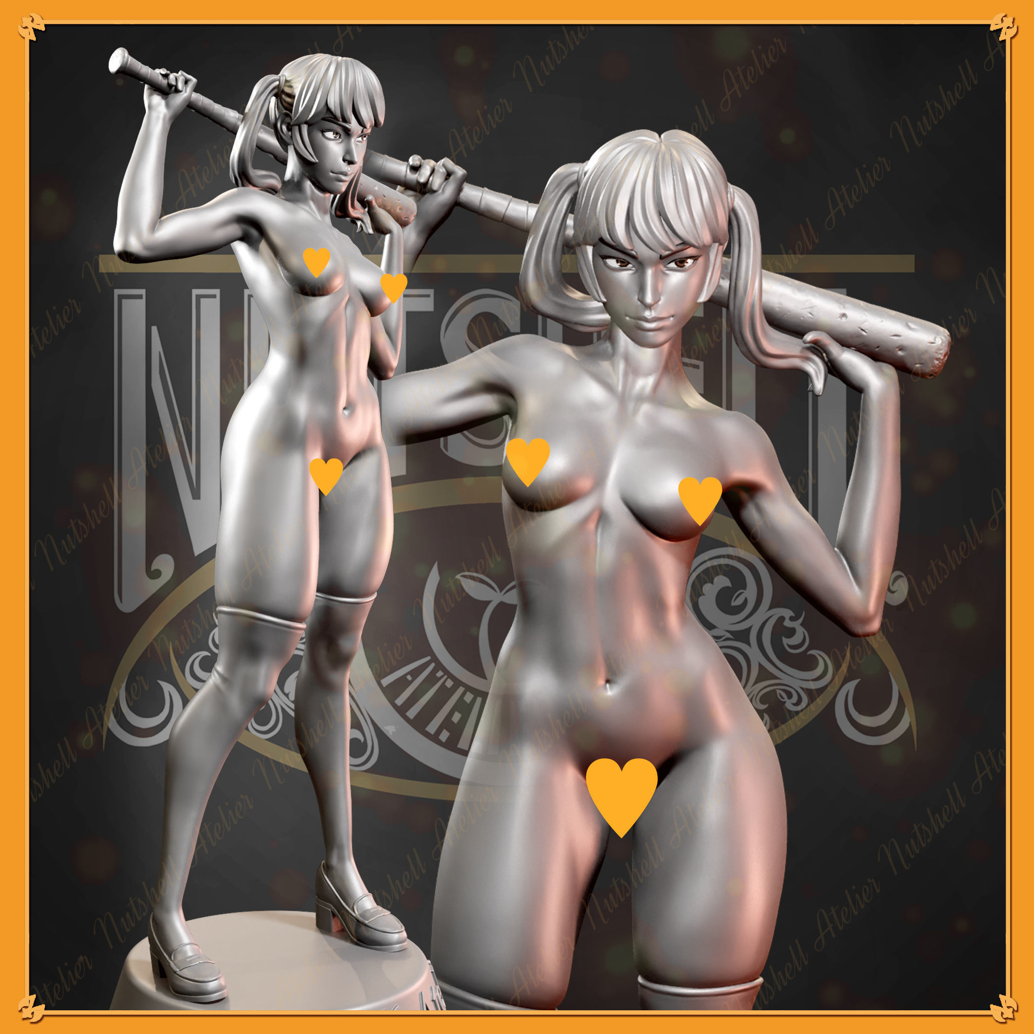 Nutshell Atelier - High school girl - NSFW 3D print model_9